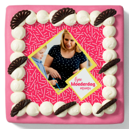 Marsepeintaart "Moederdag"