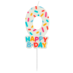 Cijferkaars Happy B-day "Sprinkles"