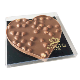 Chocolade hart "Hazelnoot"