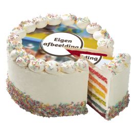 Rainbow Layer Cake Vanille